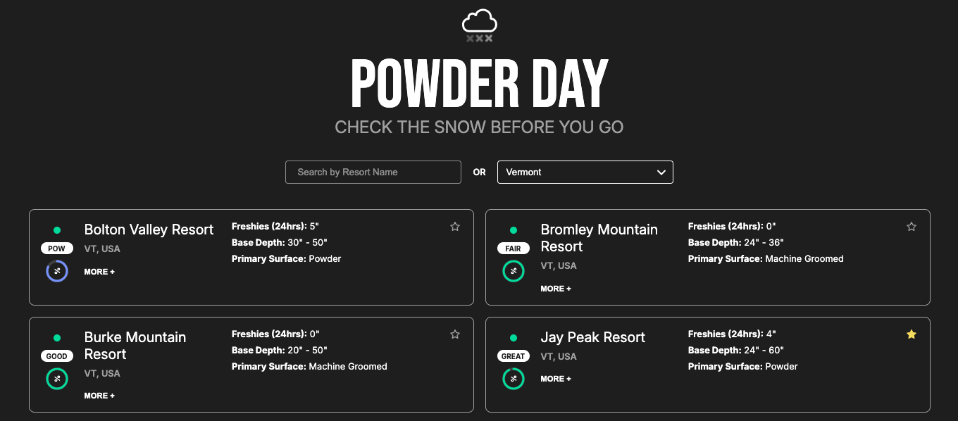 Powder Day screenshot