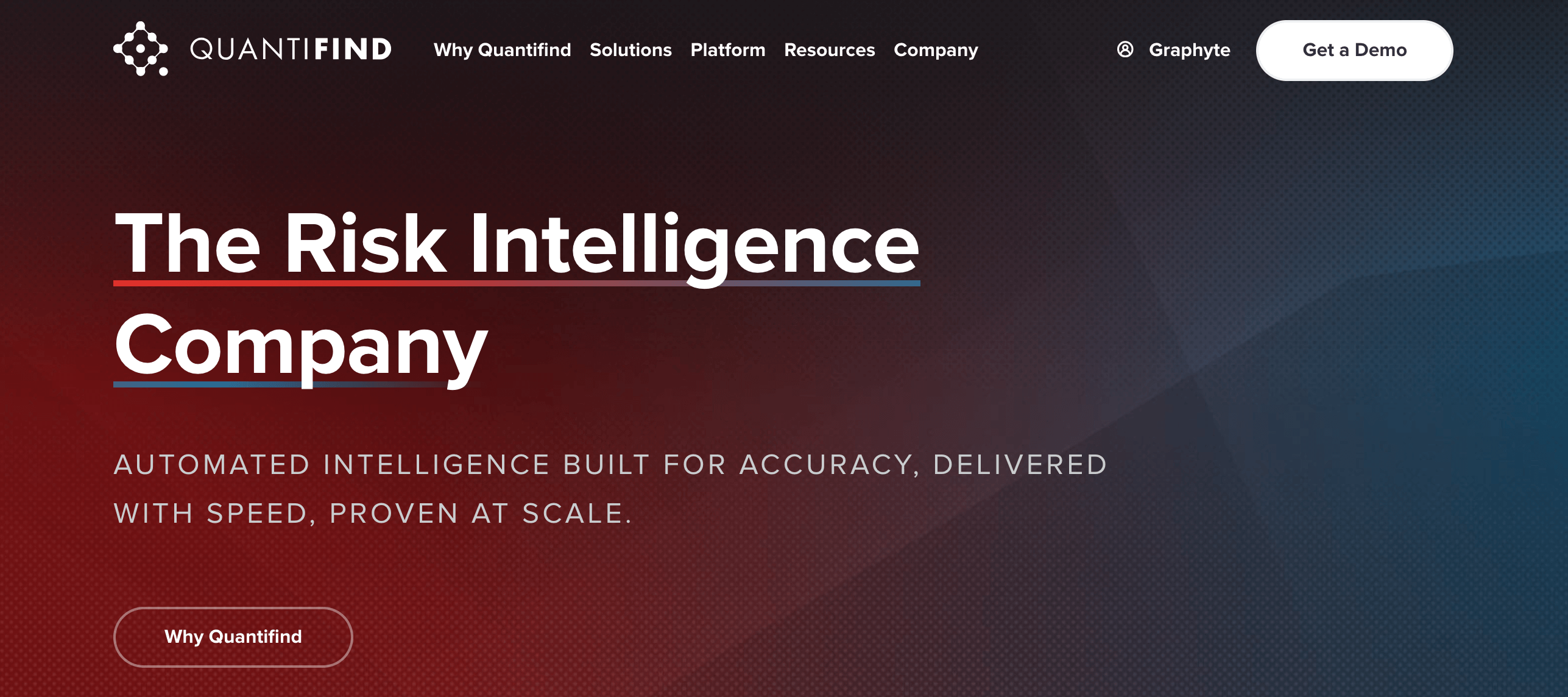 Quantifind screenshot
